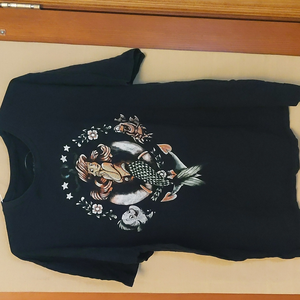 Disney Little Mermaid & Tinker Bell Forever Pixie T-Shirts Size XL Extra Large